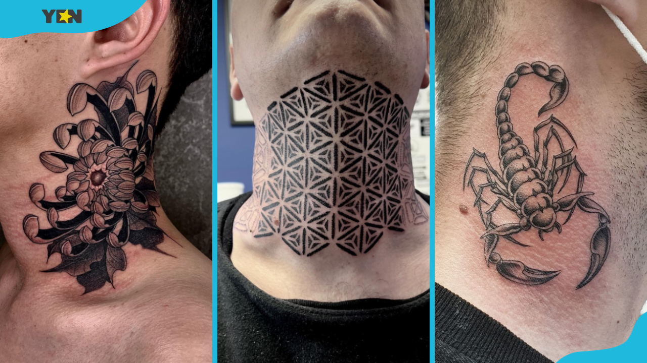 50 best neck tattoos: creative ink ideas for men and women - Legit.ng